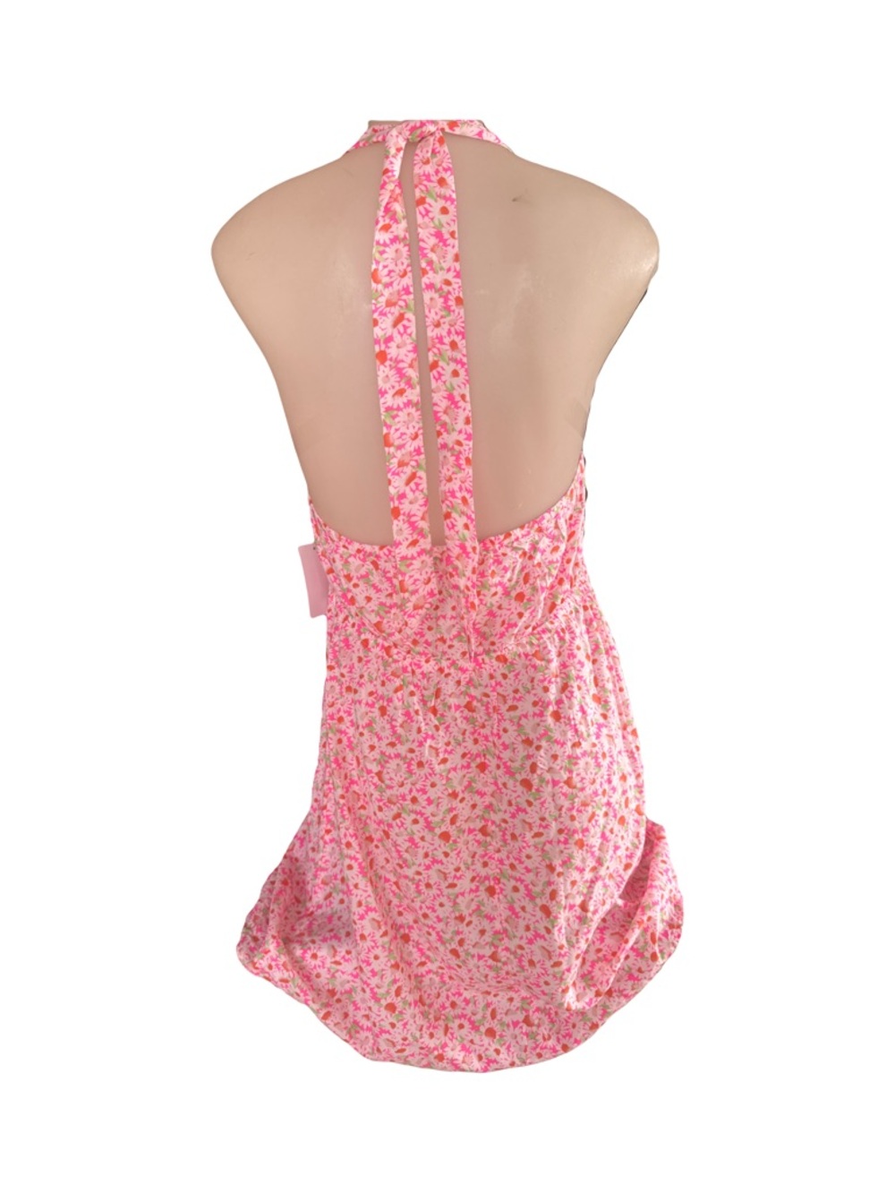 Nordstrom Rack pink Floral Halter Dress NWT M - Picture 3 of 4